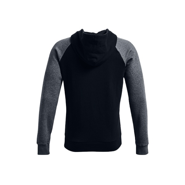 POLERON UNDER ARMOUR RIVAL FLEECE COLORBLOCK NEGRO - Imagen 2